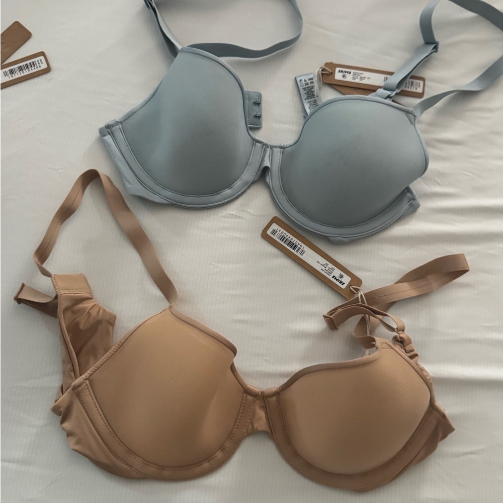 Skims Weightless Demi Bras. Bothe Size 32B 
Colors: Denim & Clay
